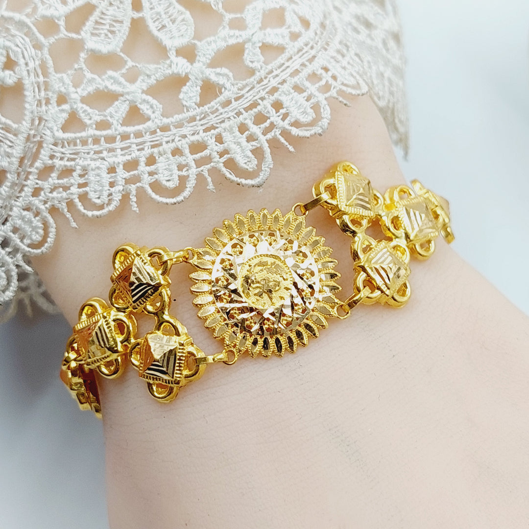 21K Gold Sun Bracelet by Saeed Jewelry - Image 6