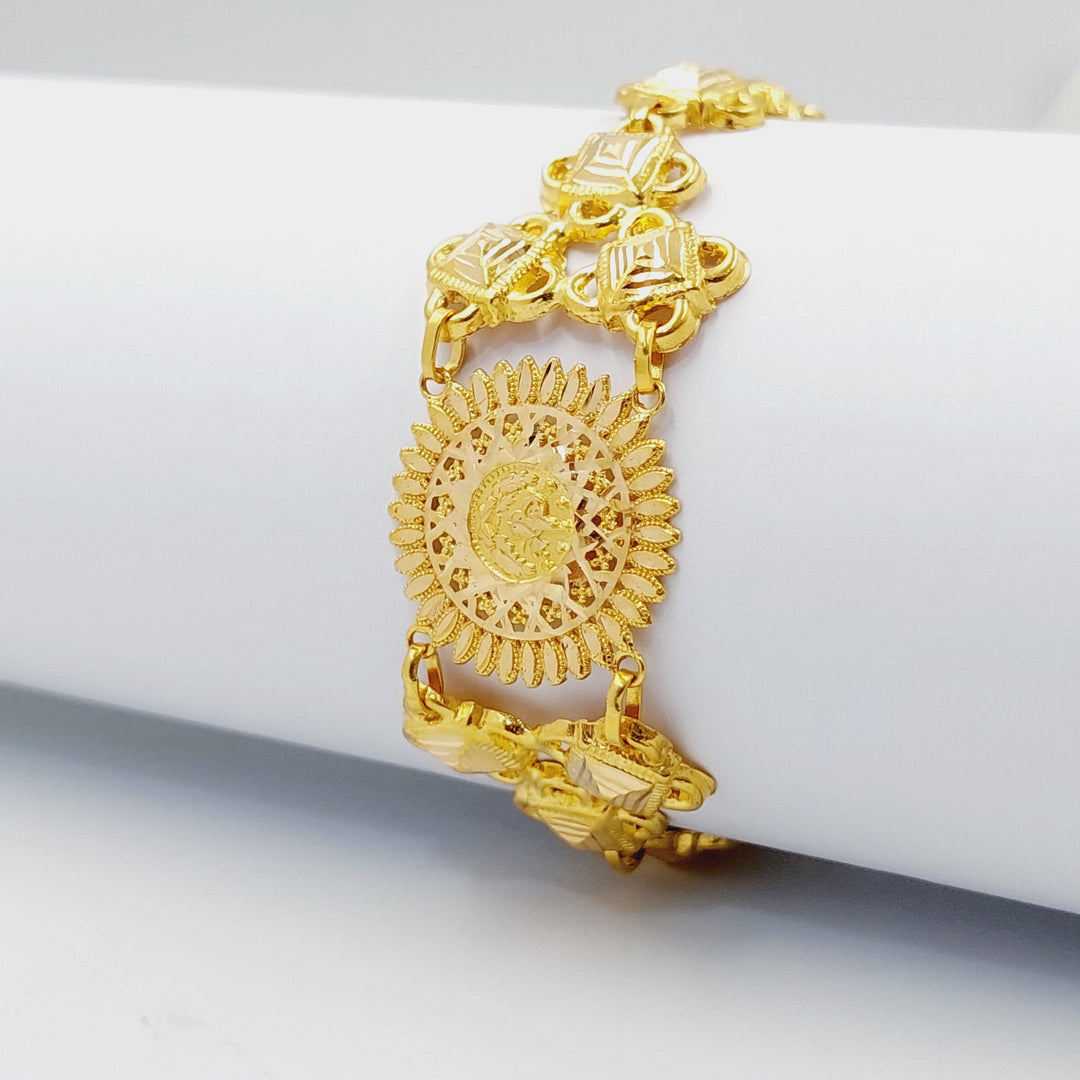 21K Gold Sun Bracelet by Saeed Jewelry - Image 1