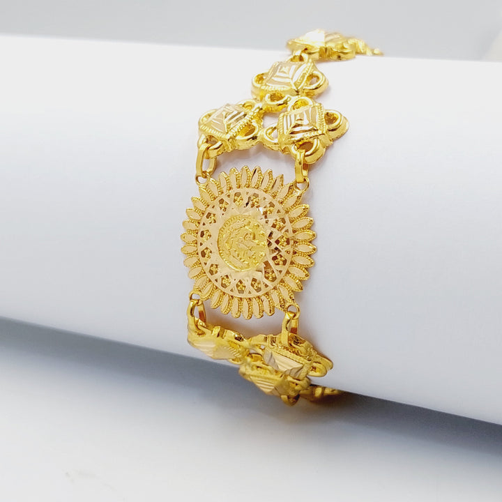 21K Gold Sun Bracelet by Saeed Jewelry - Image 1