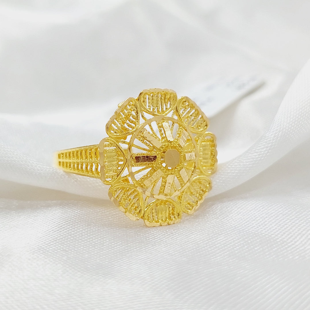 21K Gold Sun Ring by Saeed Jewelry - Image 1