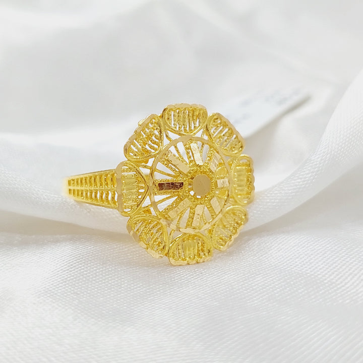 21K Gold Sun Ring by Saeed Jewelry - Image 1