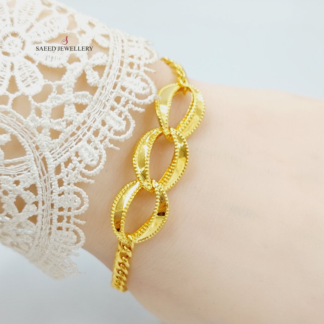 21K Gold Taft Bracelet by Saeed Jewelry - Image 5