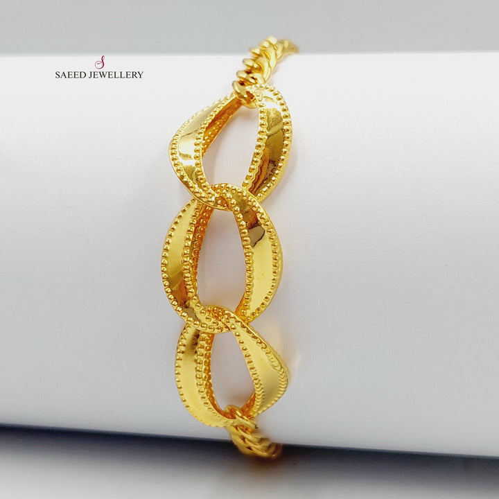 21K Gold Taft Bracelet by Saeed Jewelry - Image 9