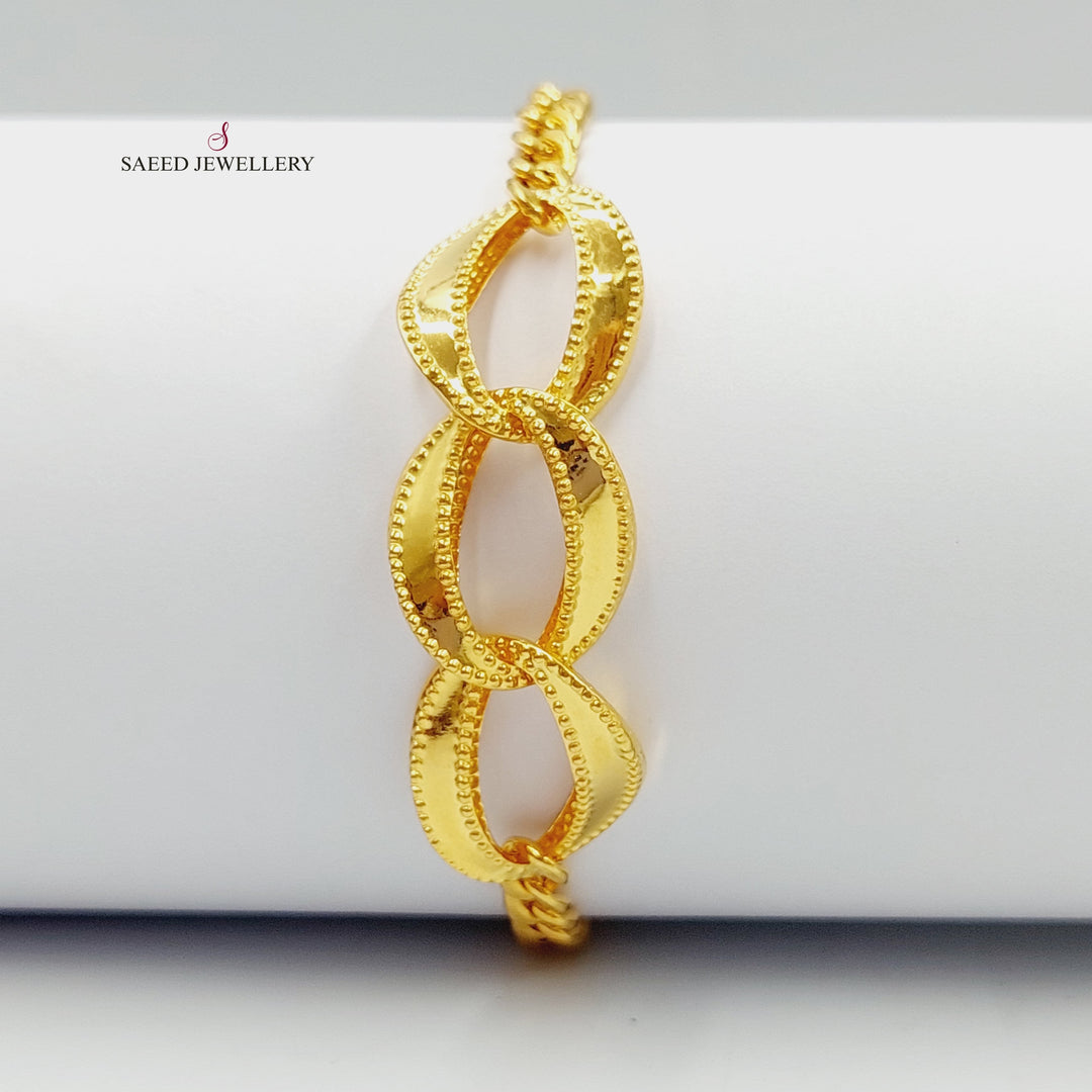 21K Gold Taft Bracelet by Saeed Jewelry - Image 12