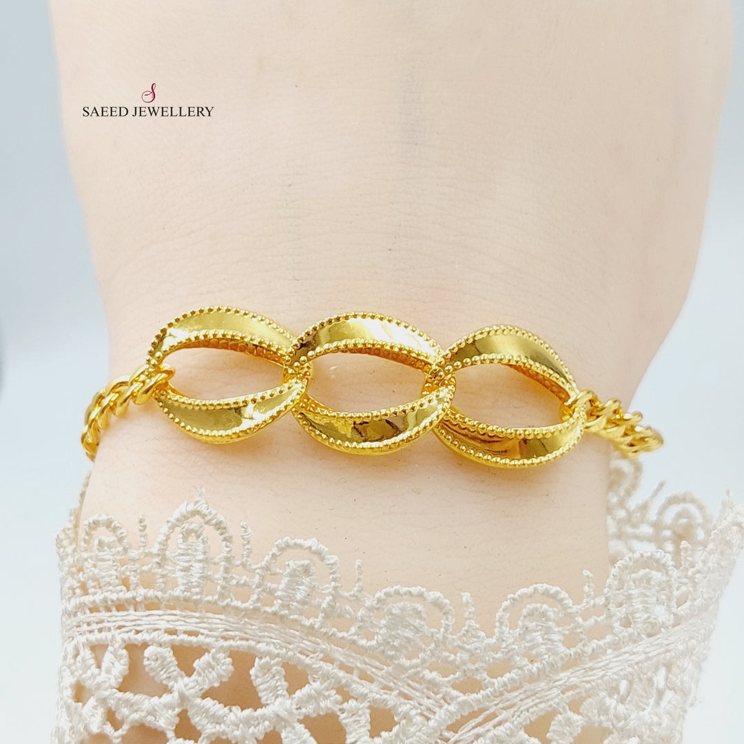 21K Gold Taft Bracelet by Saeed Jewelry - Image 10