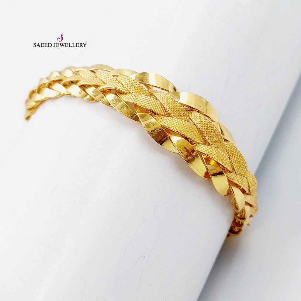 21K Gold Taft Bracelet by Saeed Jewelry - Image 6