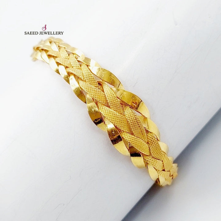 21K Gold Taft Bracelet by Saeed Jewelry - Image 1