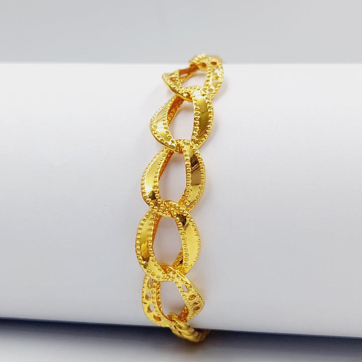 21K Gold Taft Bracelet by Saeed Jewelry - Image 3