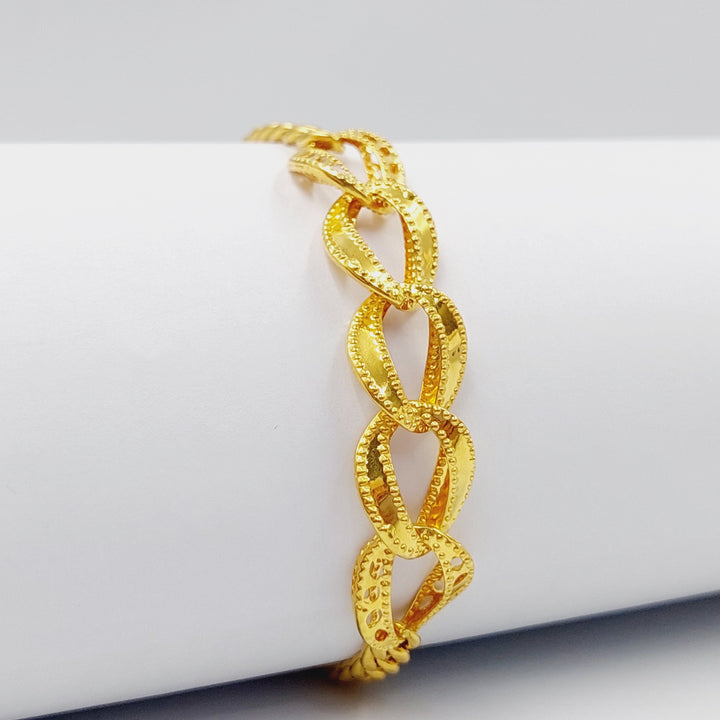 Taft Bracelet  Made Of 21K Yellow Gold by Saeed Jewelry-28901