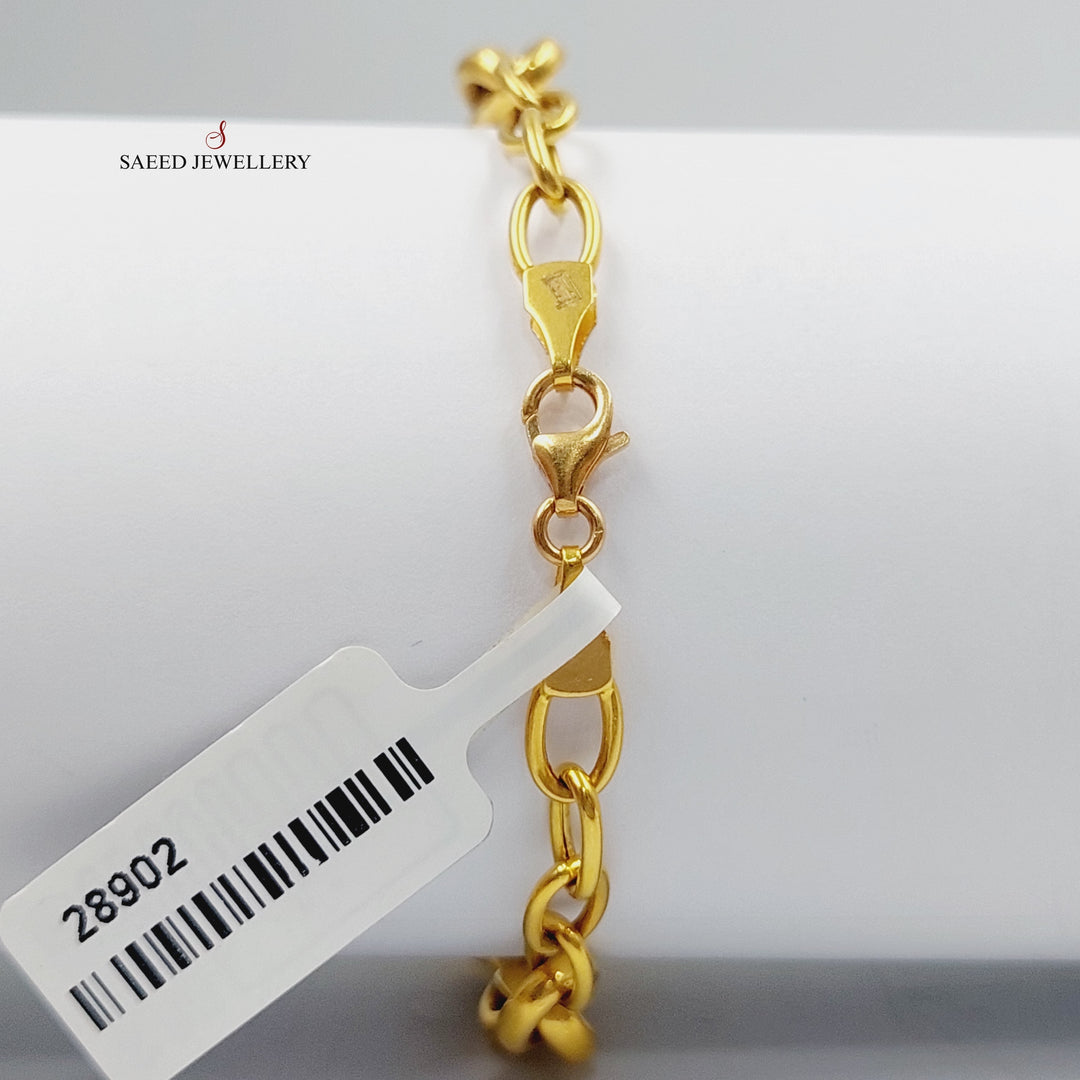 Taft Bracelet  Made Of 21K Yellow Gold by Saeed Jewelry-28902