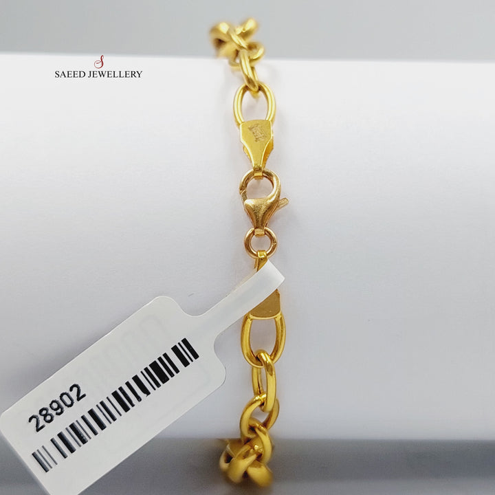 Taft Bracelet  Made Of 21K Yellow Gold by Saeed Jewelry-28902