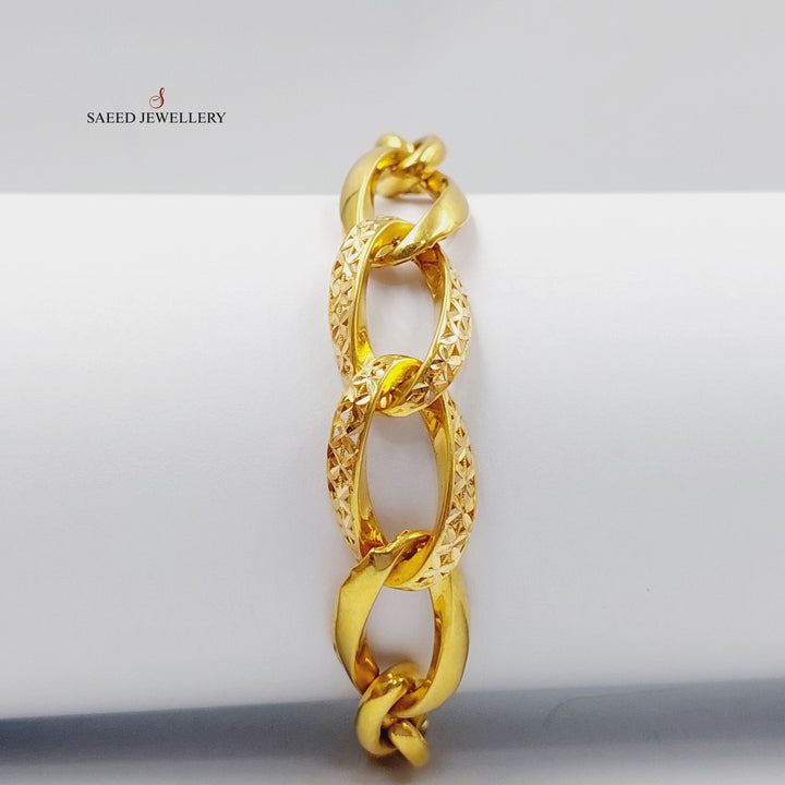 21K Gold Taft Bracelet by Saeed Jewelry - Image 1