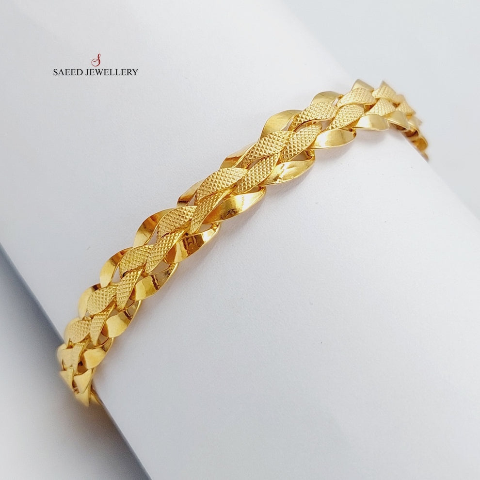 Taft Bracelet  Made Of 21K Yellow Gold by Saeed Jewelry-29221