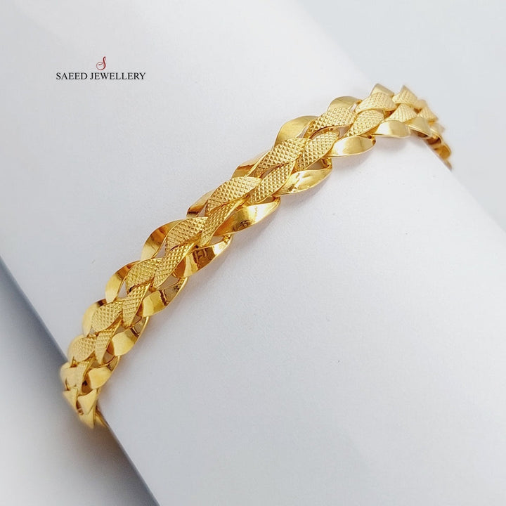 Taft Bracelet  Made Of 21K Yellow Gold by Saeed Jewelry-29221