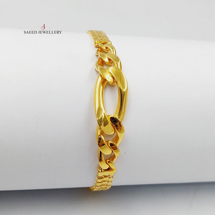 21K Gold Taft Bracelet by Saeed Jewelry - Image 11
