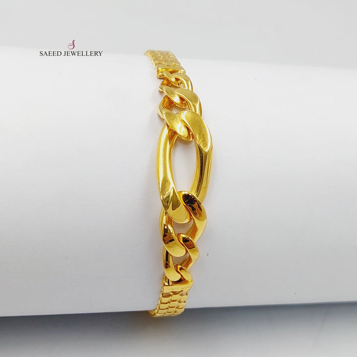 21K Gold Taft Bracelet by Saeed Jewelry - Image 4