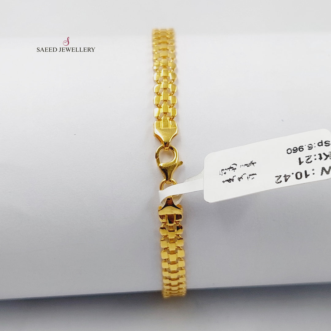 21K Gold Taft Bracelet by Saeed Jewelry - Image 10