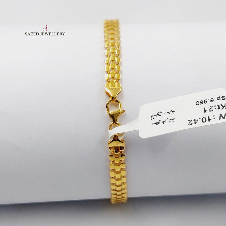 21K Gold Taft Bracelet by Saeed Jewelry - Image 9
