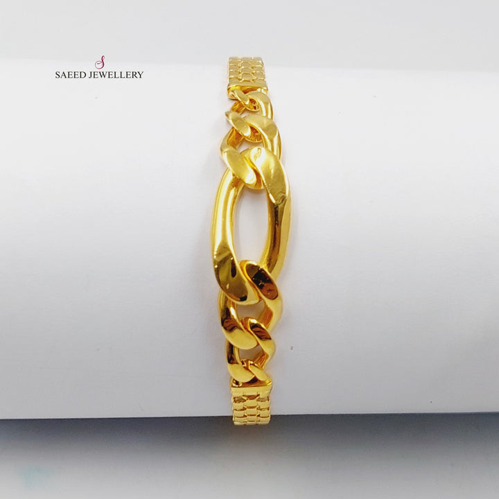 21K Gold Taft Bracelet by Saeed Jewelry - Image 1
