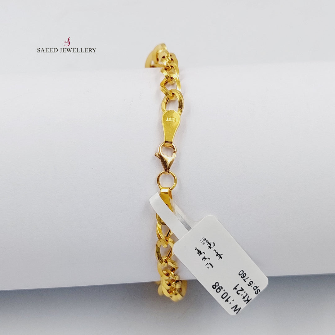 Taft Bracelet  Made Of 21K Yellow Gold by Saeed Jewelry-30329