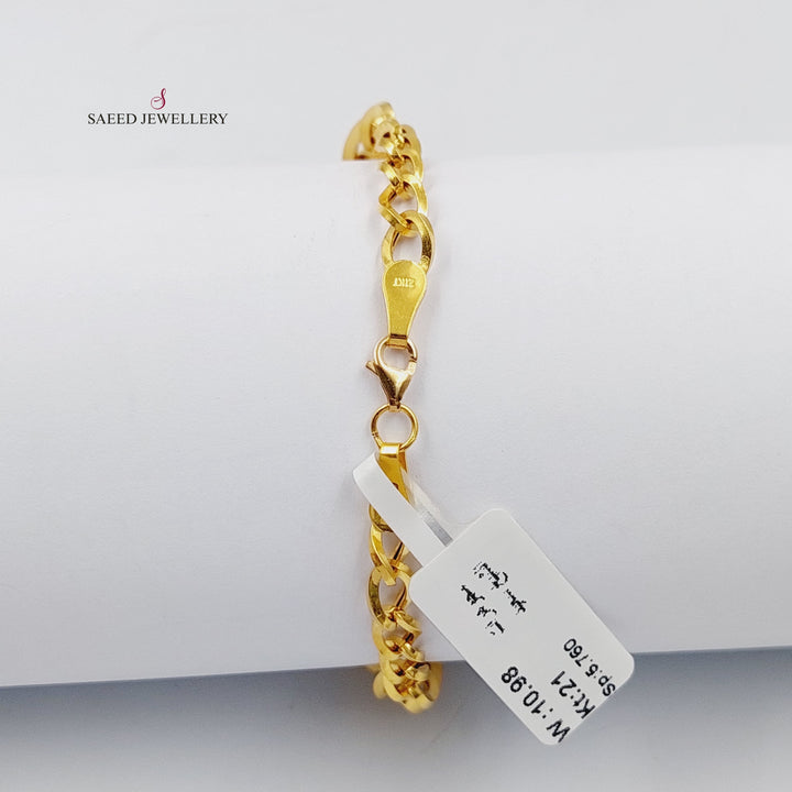 Taft Bracelet  Made Of 21K Yellow Gold by Saeed Jewelry-30329