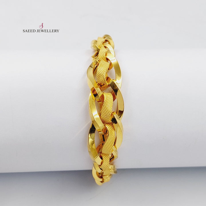 Taft Bracelet  Made Of 21K Yellow Gold by Saeed Jewelry-30329