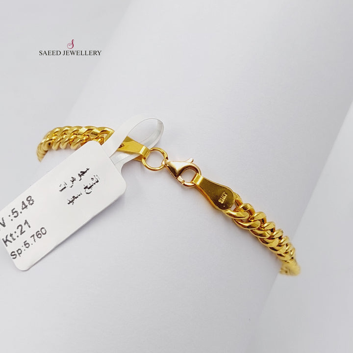 Taft Bracelet  Made Of 21K Yellow Gold by Saeed Jewelry-30330
