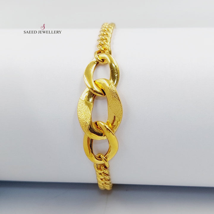 Taft Bracelet  Made Of 21K Yellow Gold by Saeed Jewelry-30330