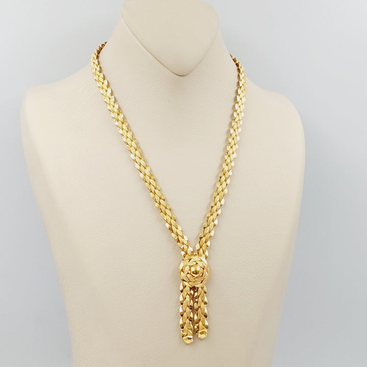 21K Gold Taft Necklace by Saeed Jewelry - Image 2