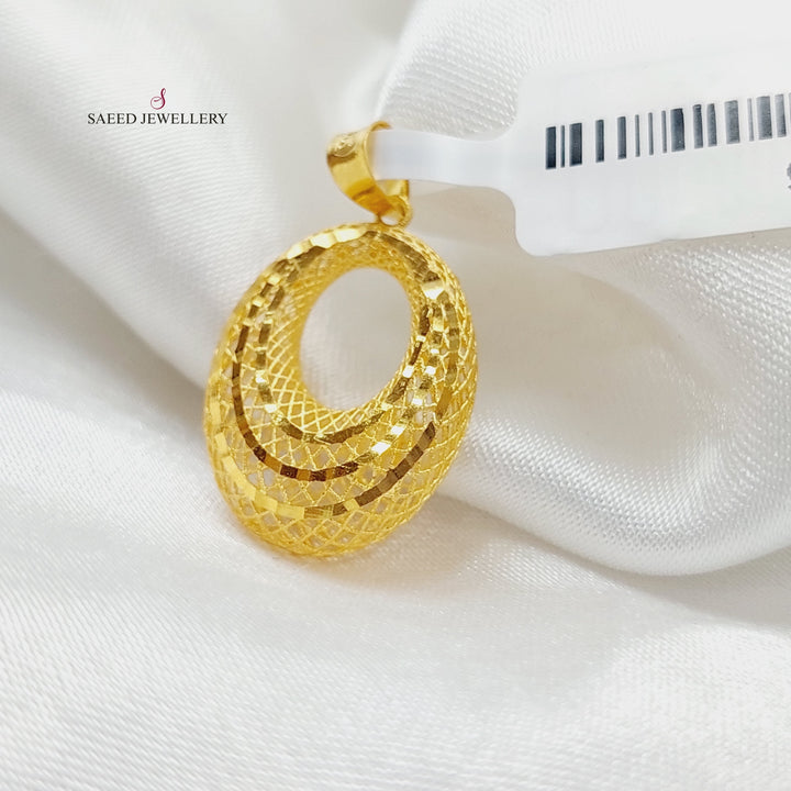 21K Gold Tears Pendant by Saeed Jewelry - Image 6