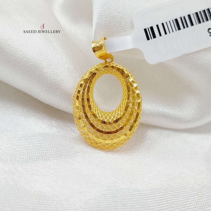 21K Gold Tears Pendant by Saeed Jewelry - Image 12