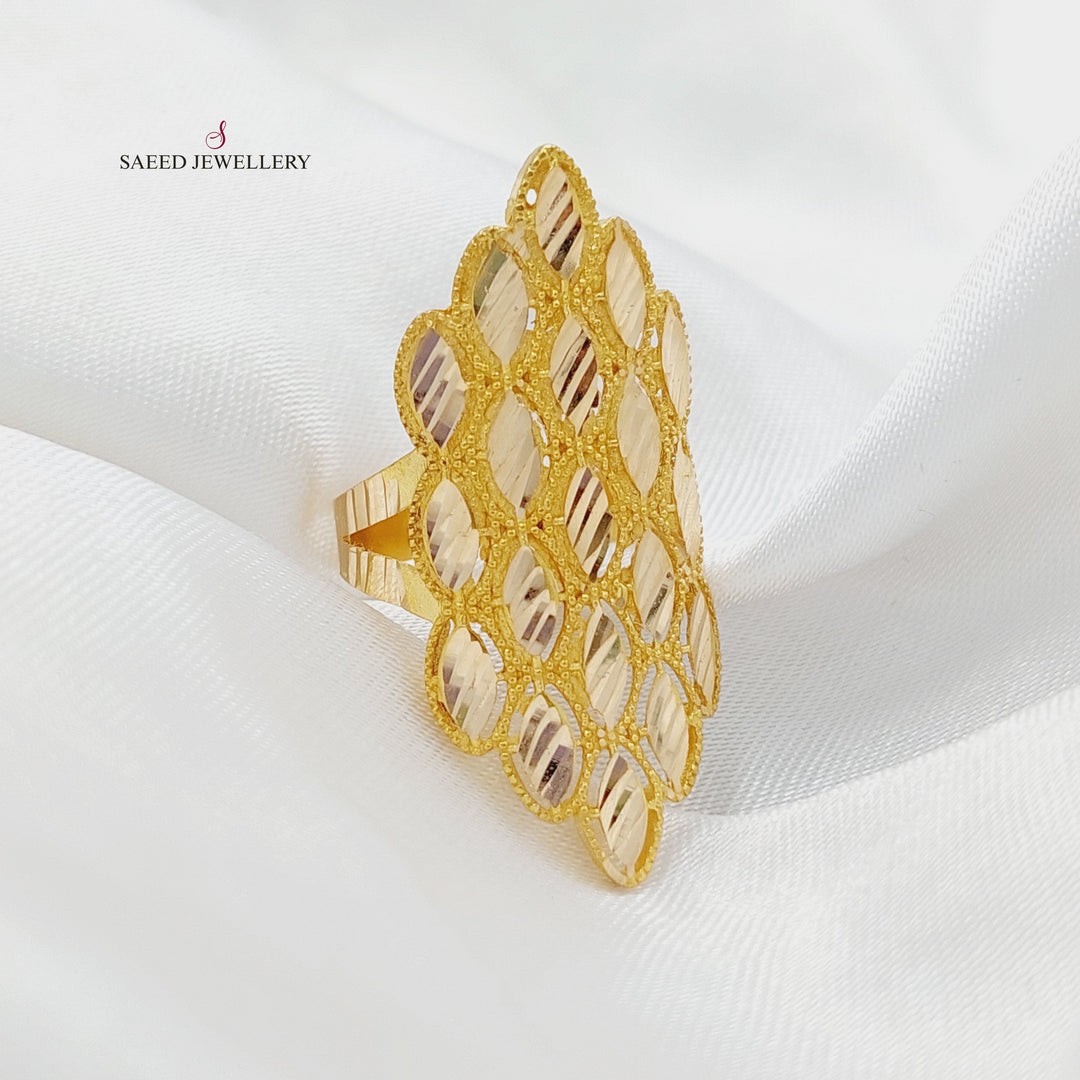 21K Gold Tears Ring by Saeed Jewelry - Image 4