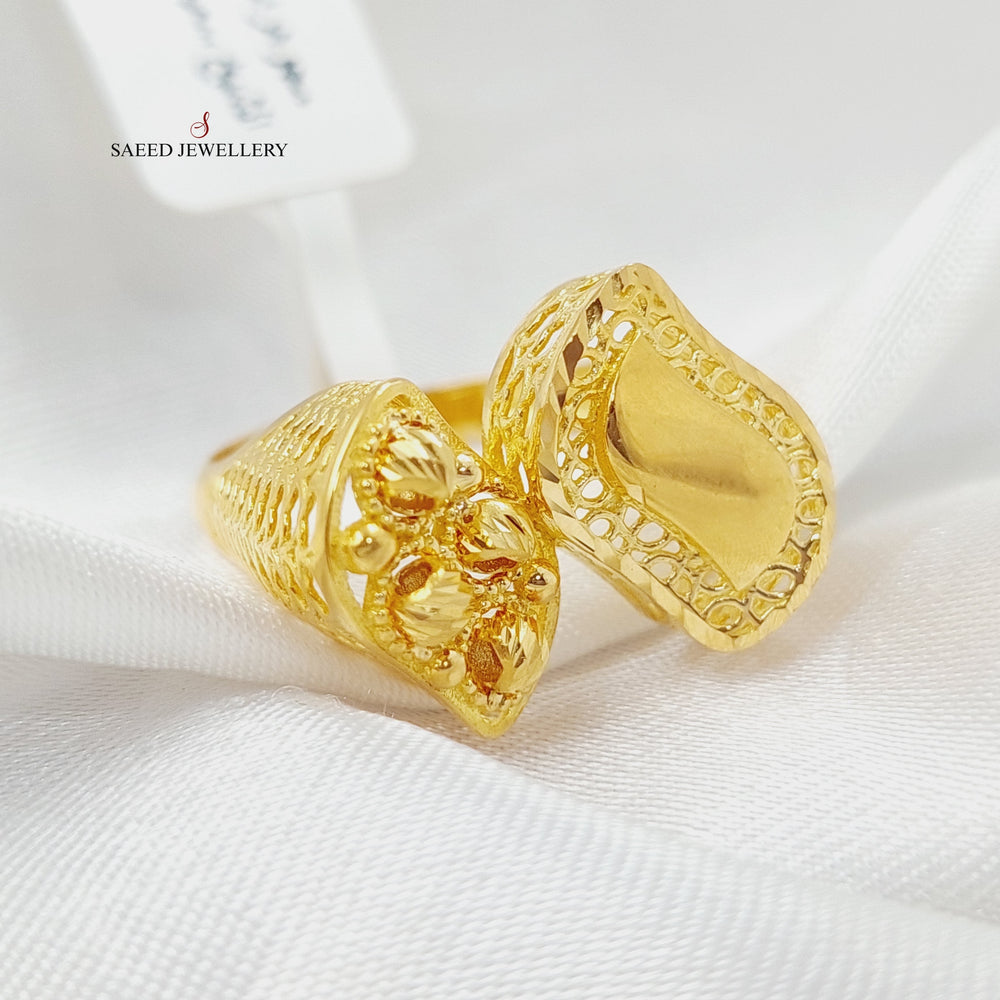 21K Gold Tears Ring by Saeed Jewelry - Image 2