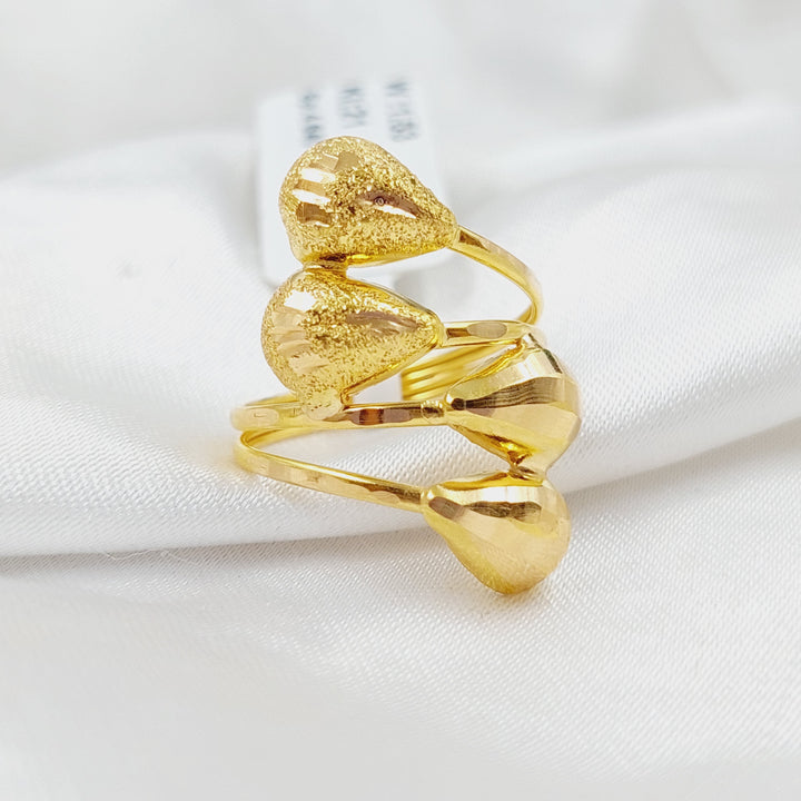 21K Gold Tears Ring by Saeed Jewelry - Image 4