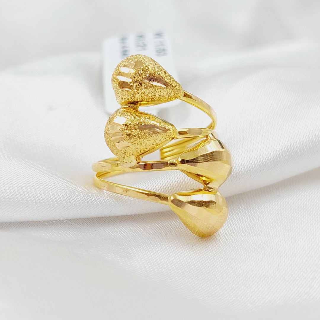 21K Gold Tears Ring by Saeed Jewelry - Image 6