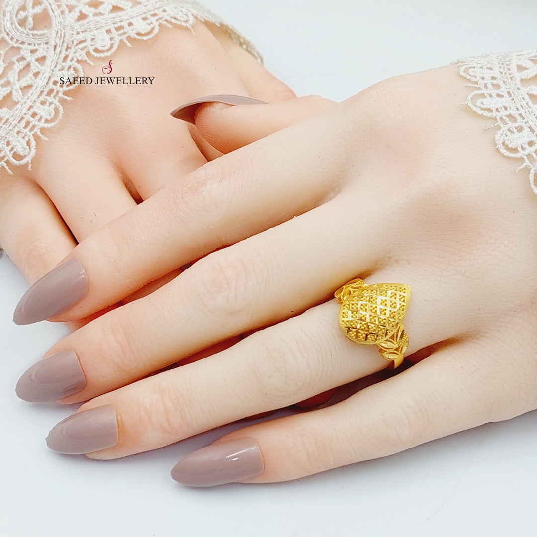 21K Gold Tears Ring by Saeed Jewelry - Image 1