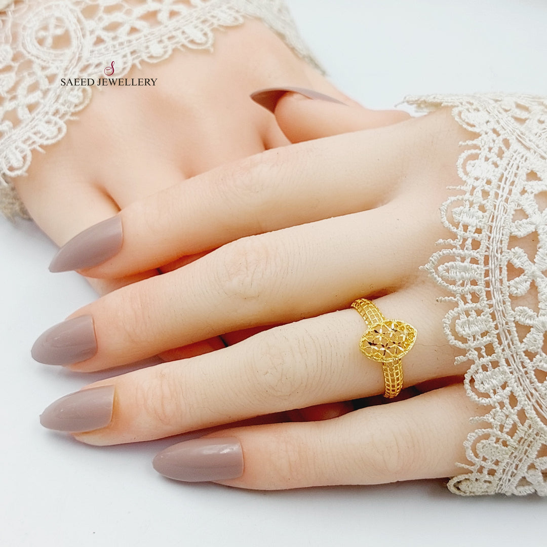 Tears Ring  Made Of 21K Yellow Gold by Saeed Jewelry-29735