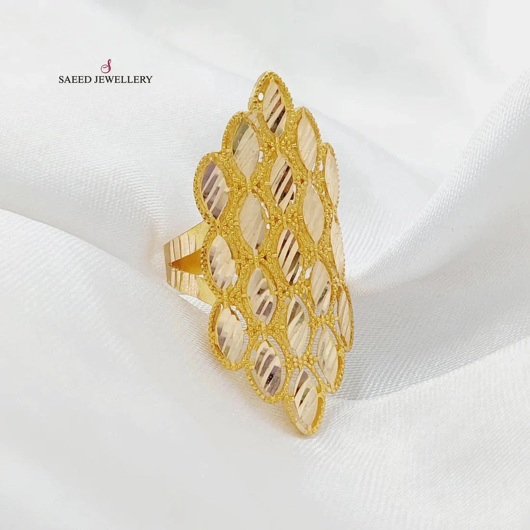 21K Gold Tears Ring by Saeed Jewelry - Image 3