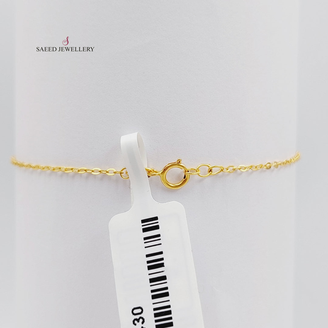 Thin Balls Bracelet Made Of  21K Yellow Gold by Saeed Jewelry-27430
