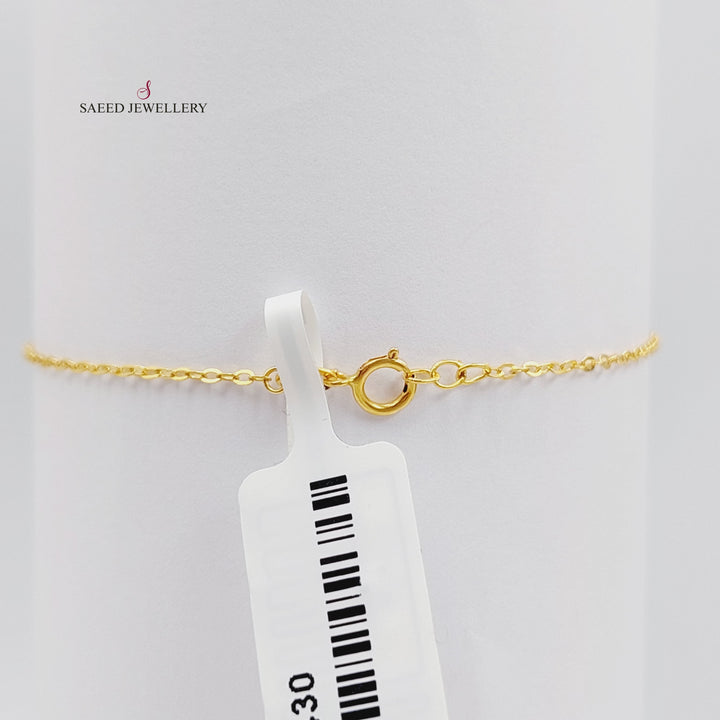 Thin Balls Bracelet Made Of  21K Yellow Gold by Saeed Jewelry-27430