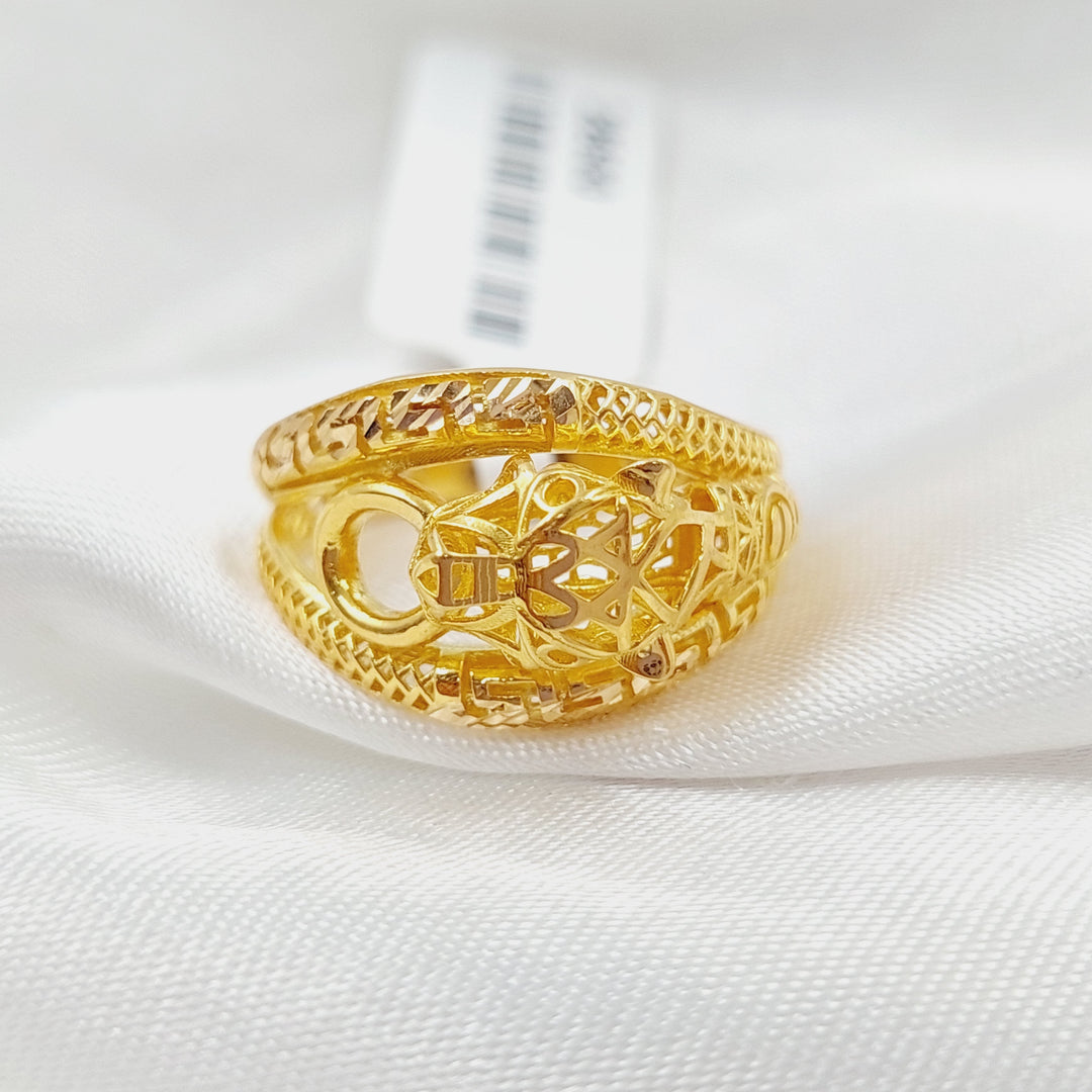 21K Gold Tiger Ring by Saeed Jewelry - Image 2