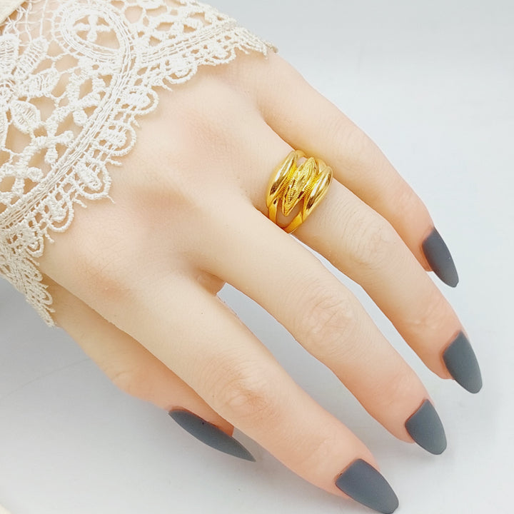 21K Gold Trio Ring by Saeed Jewelry - Image 3