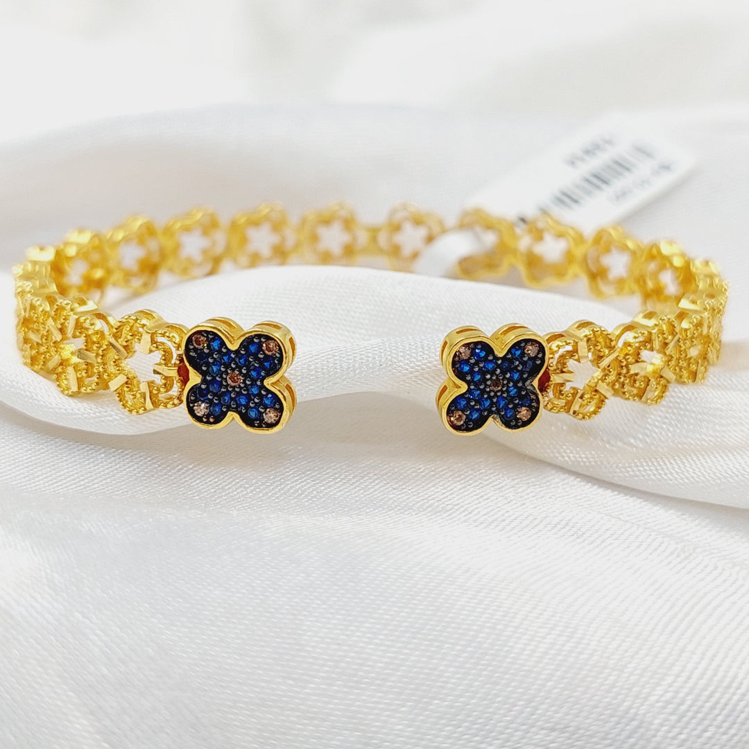 21K Gold Turkish Bracelet by Saeed Jewelry - Image 1