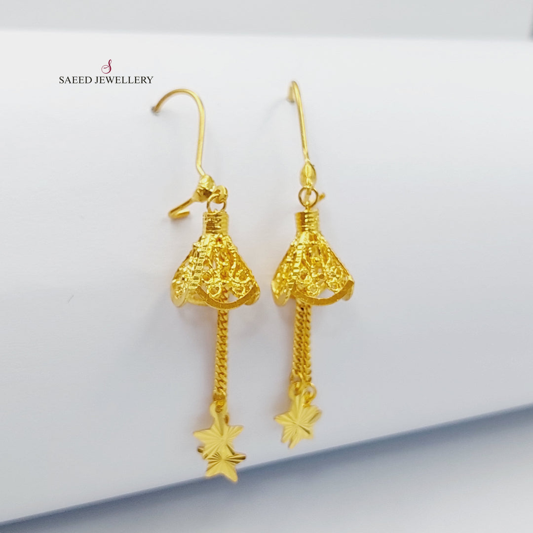 21K Turkish Earrings – Saeed Jewelry - Main Image