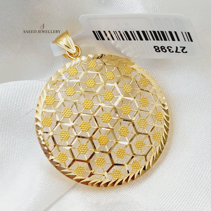 21K Gold Turkish Pendant by Saeed Jewelry - Image 1