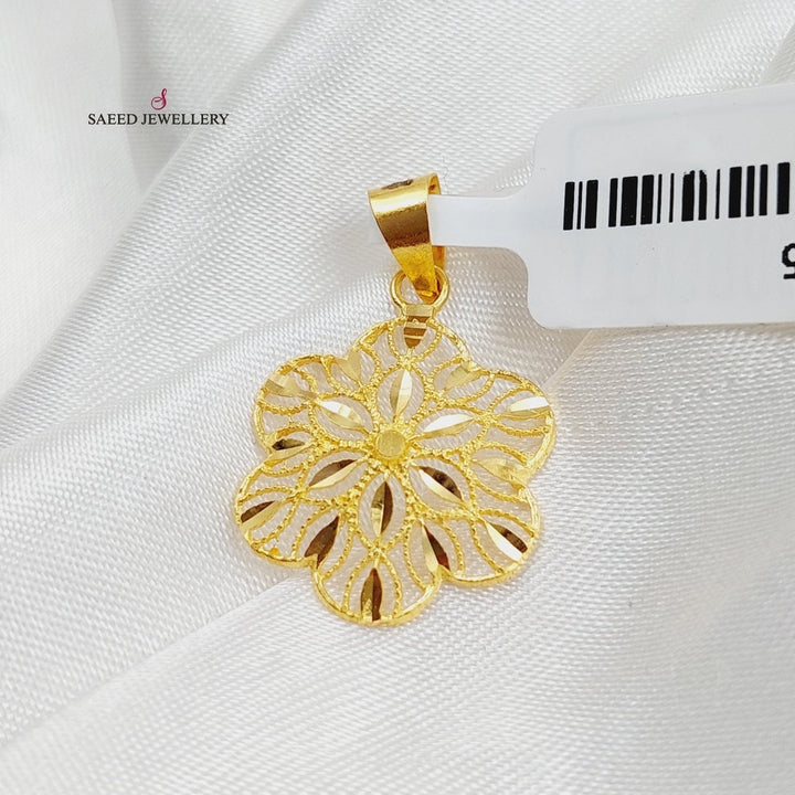 21K Gold Turkish Pendant by Saeed Jewelry - Image 6