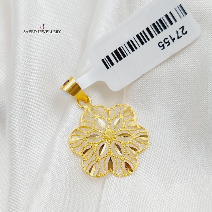 21K Gold Turkish Pendant by Saeed Jewelry - Image 7