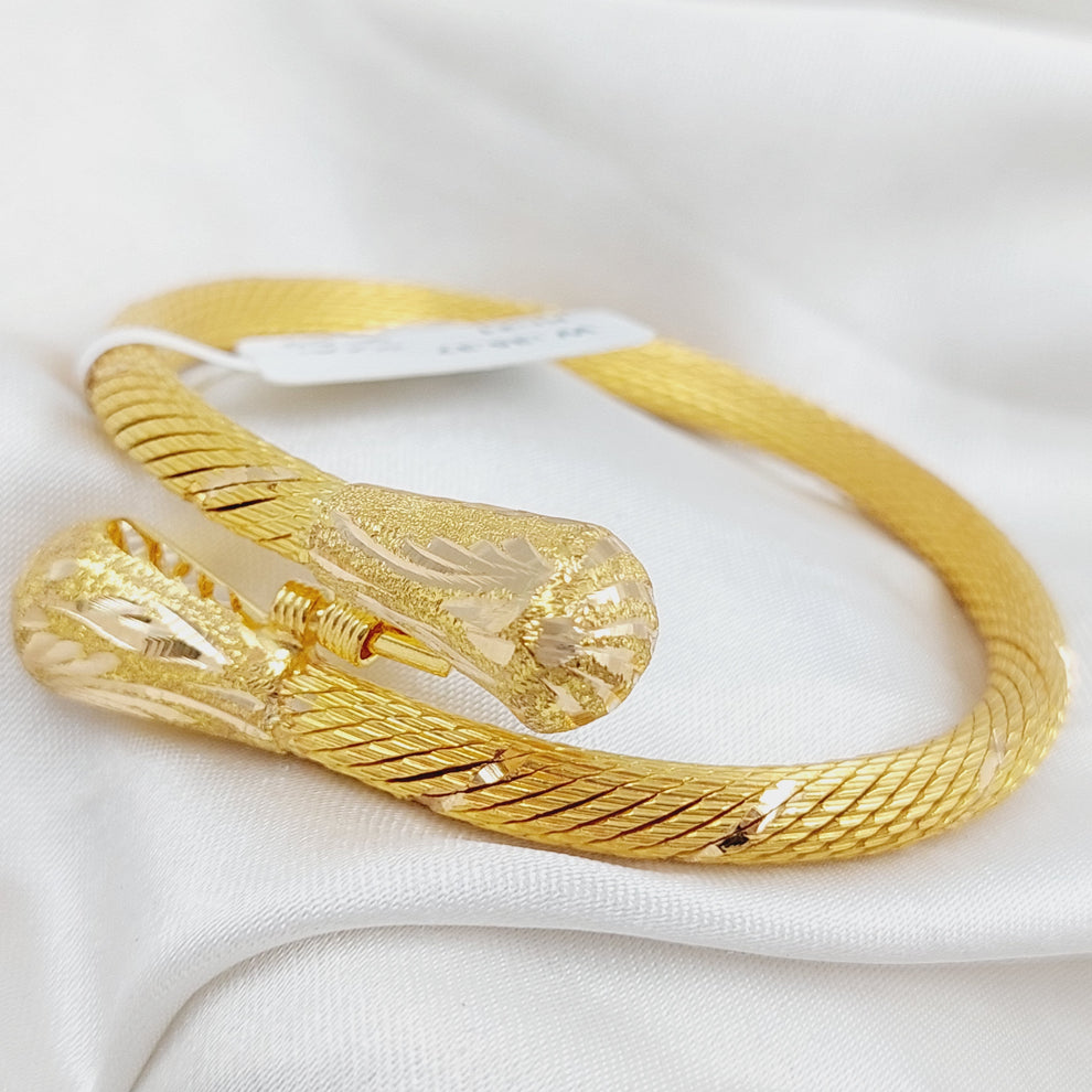 Twisted Bracelet Made Of 21K Yellow Gold by Saeed Jewelry-28014
