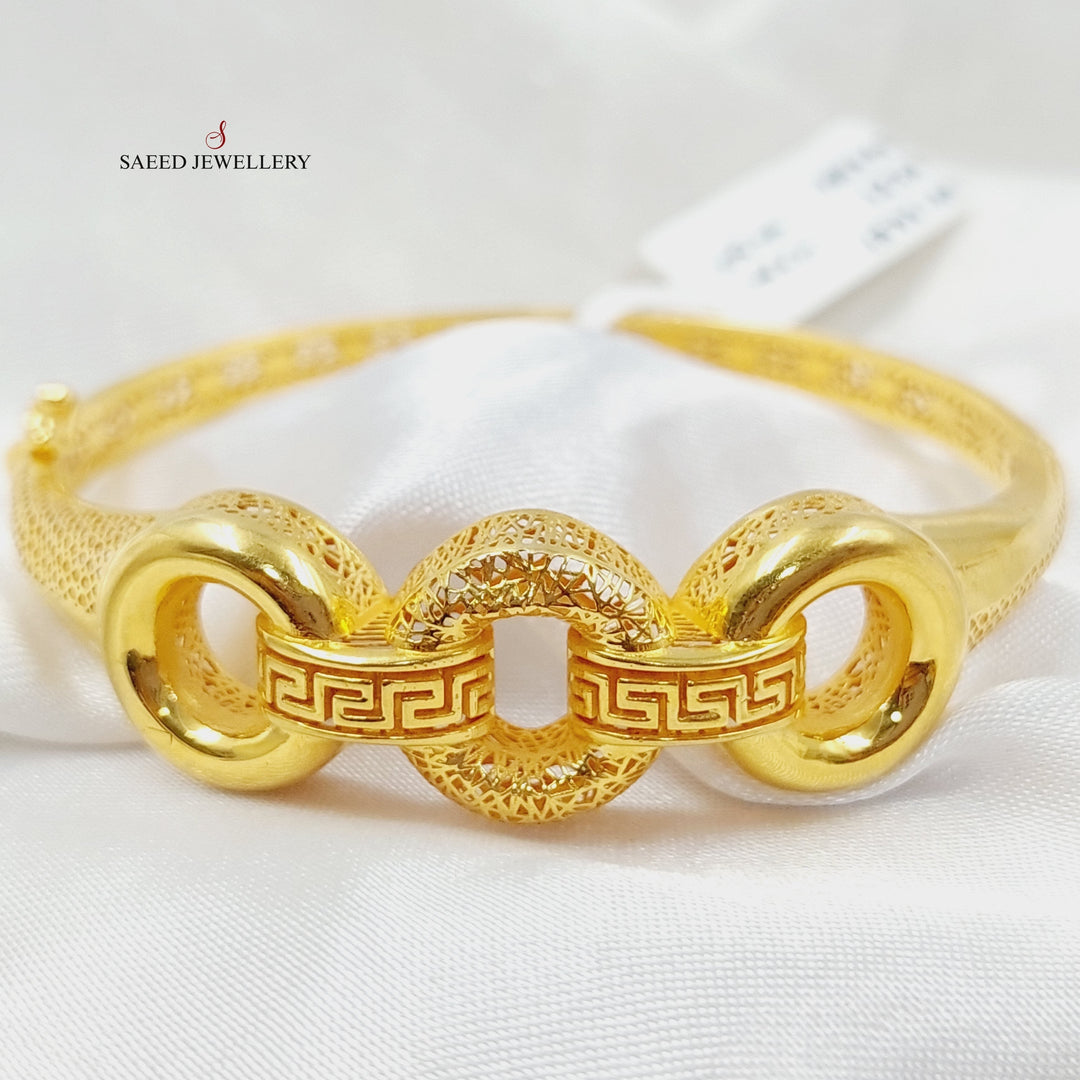 Virna Bangle Bracelet Made Of 21K Yellow Gold by Saeed Jewelry-28896