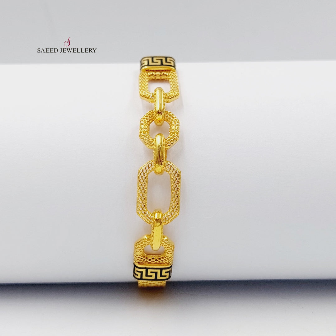 Virna Bracelet Made Of 21K Yellow Gold by Saeed Jewelry-27629